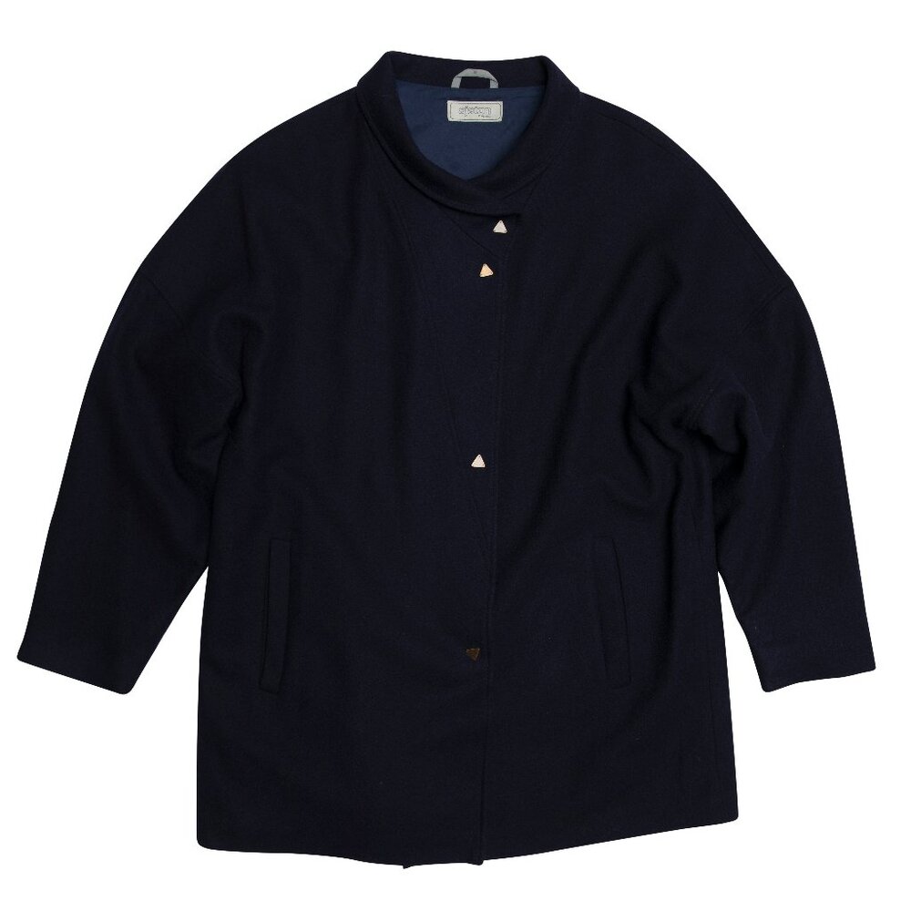 ajaton (Finland) Vintage Wool Nylon Melton Kimono Jacket : L